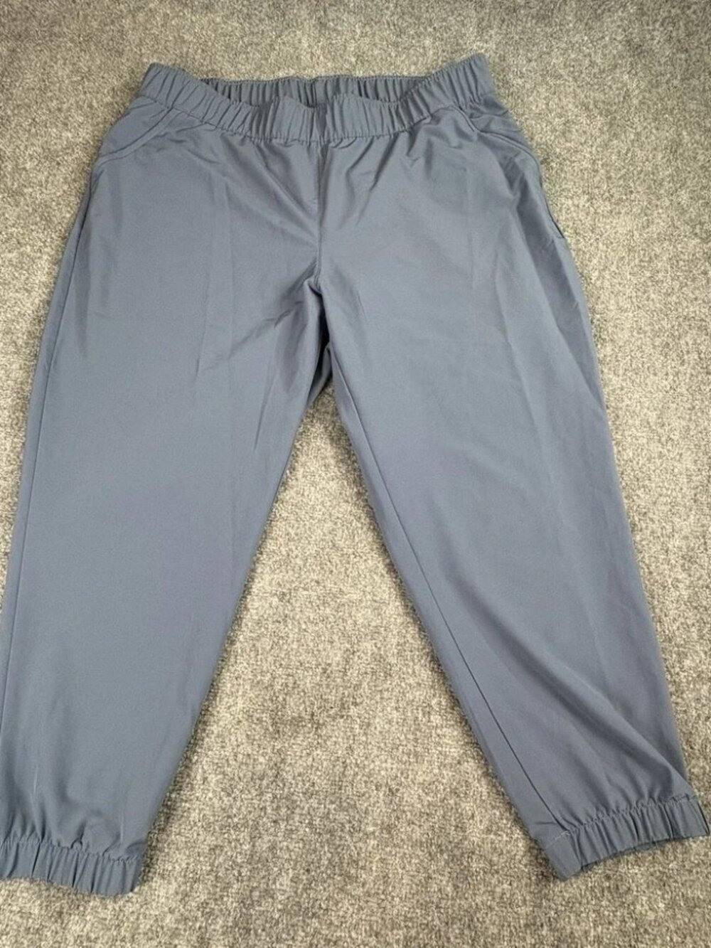 Adidas Pants Womens 2X‎ Blue Cropped Jogger Pull on Athleisure Gorpcore Sporty